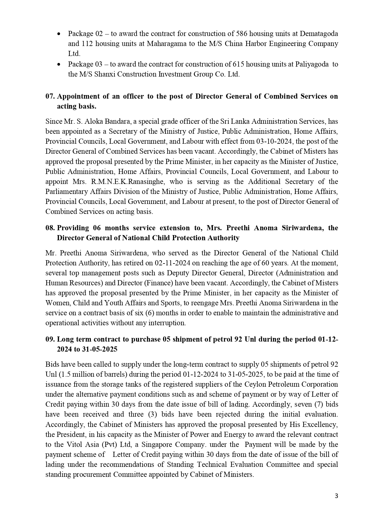 Cabinet Decisions on 05.11.2024 E page 0003