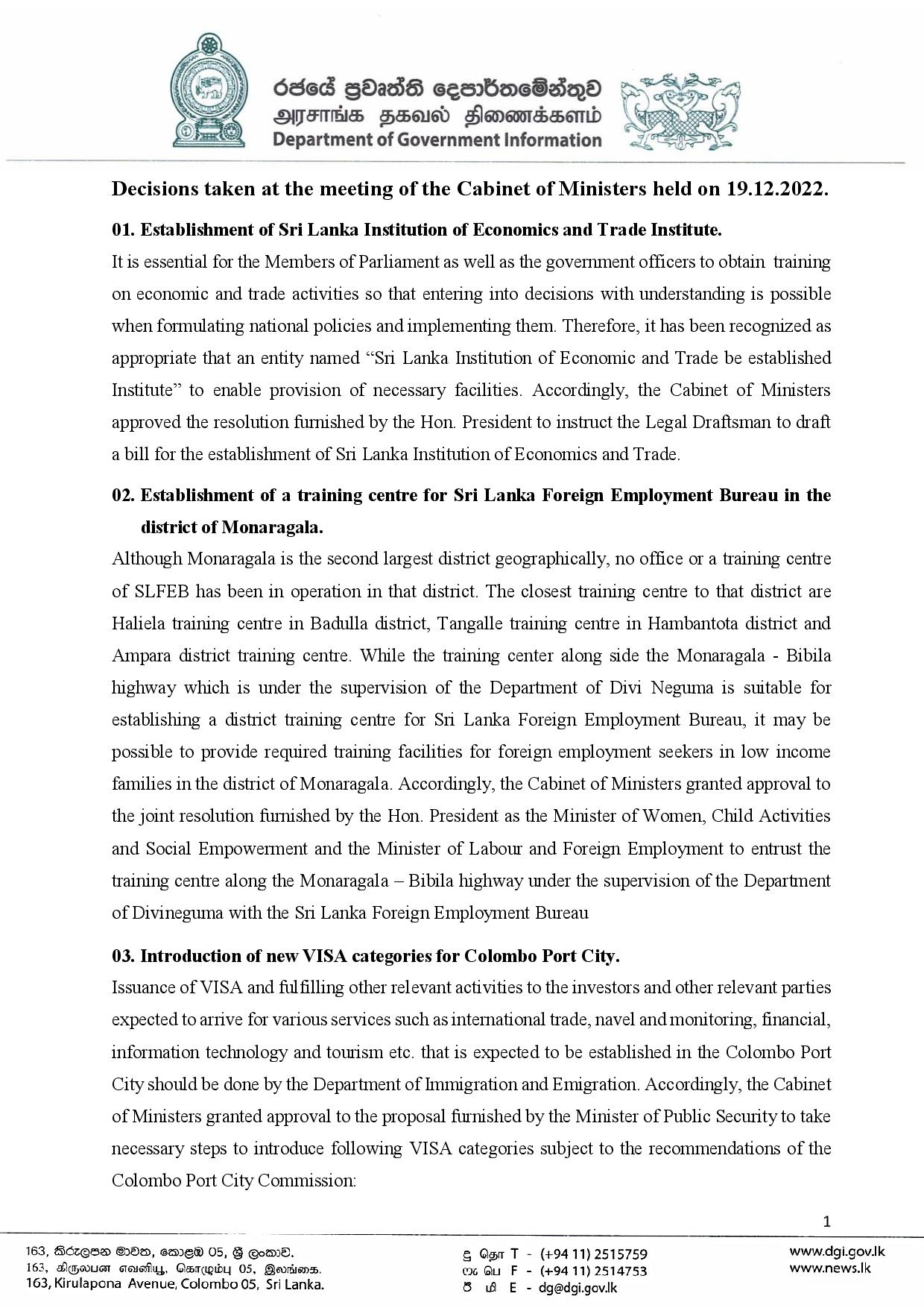 Cabinet Decisions on 19.12.2022 English page 001